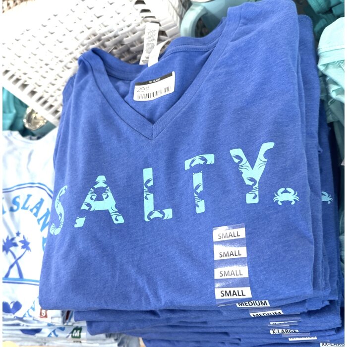 SALTY - Ladies V-neck Blue