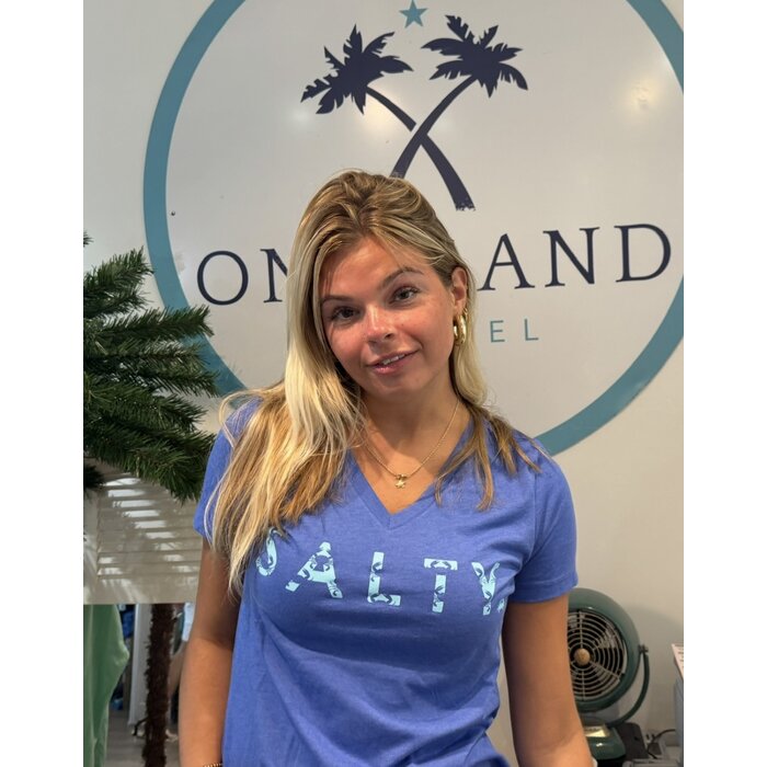 SALTY - Ladies V-neck Blue