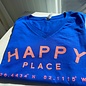 Happy Place  Ladies Short Sleeve V-Neck