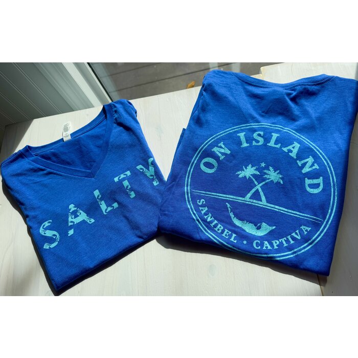 SALTY - Ladies V-neck Blue