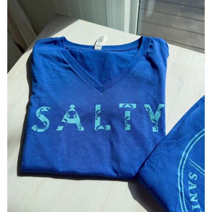 SALTY - Ladies V-neck Blue