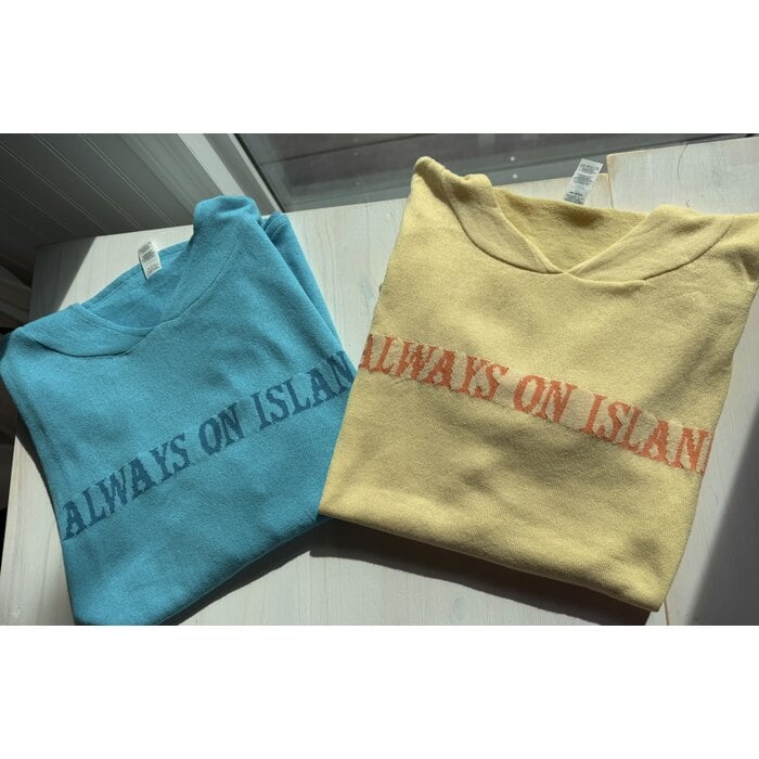 Super lightweight Mock Hoodie Sweater in Turquoise Sea Blue