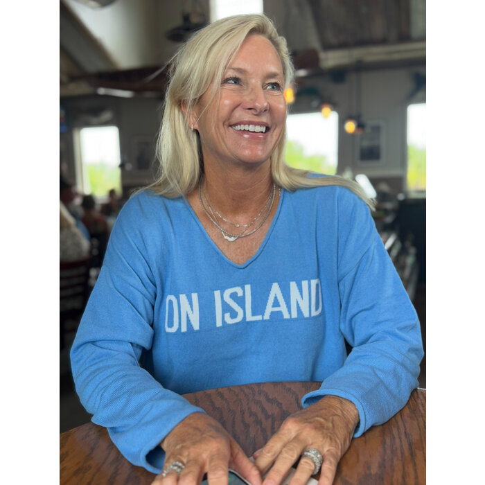 Coolest Summer Sweater Ever - V-neck Sky Blue