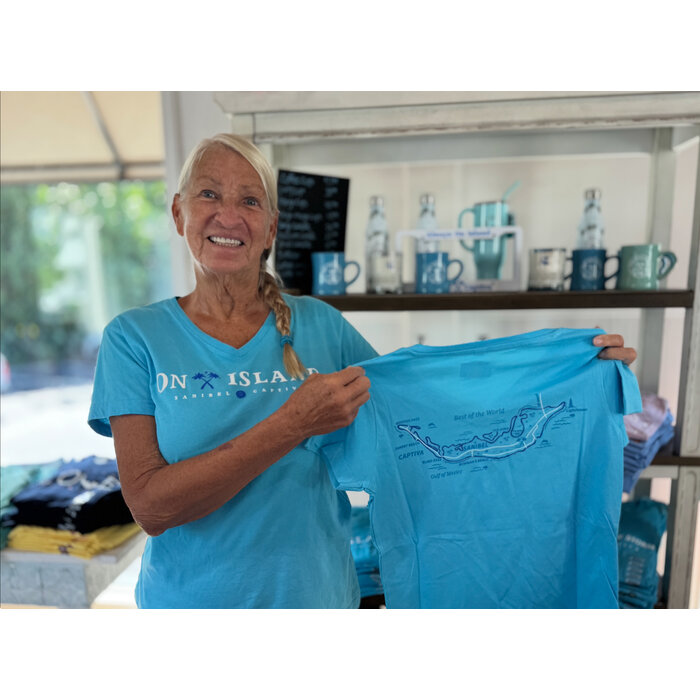 SUNSHINE - Ladies' V-Neck Blue