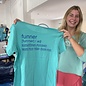 Funner Ladies Short Sleeve Crew Neck Aqua