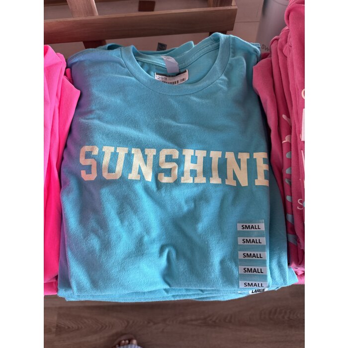 Sunshine Unisex Short Sleeve Aqua