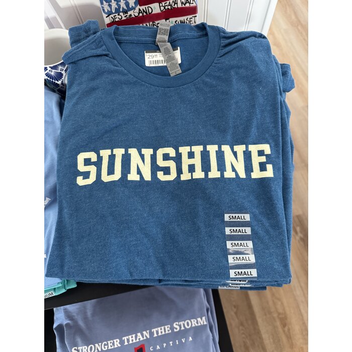 Sunshine Unisex Short Sleeve Blue