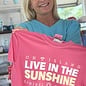 Live In The Sunshine Unisex Short Sleeve Coral