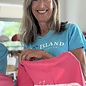 Live In The Sunshine Ladies V-Neck Pink