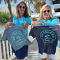 Mostly Feral Ladies Short Sleeve V-Neck Dk Gray