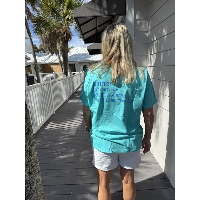 Funner Unisex Short Sleeve Aqua
