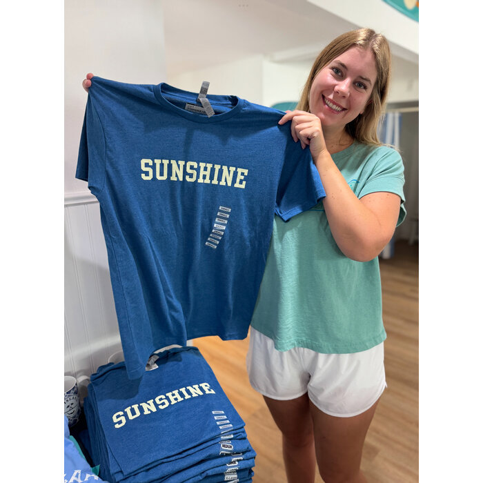 Sunshine Unisex Short Sleeve Blue