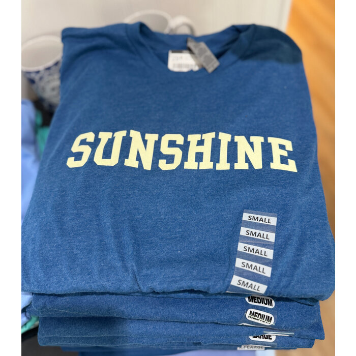 Sunshine Unisex Short Sleeve Blue
