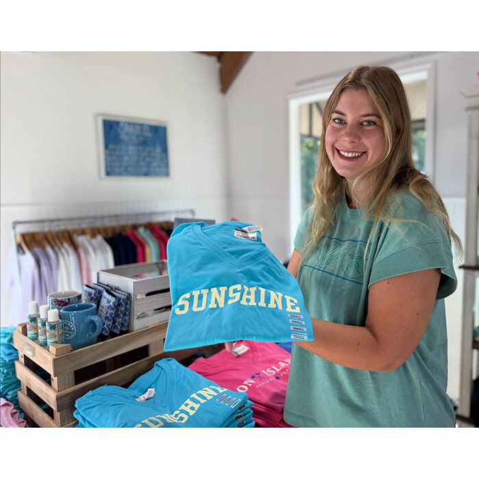Sunshine Unisex Short Sleeve Aqua
