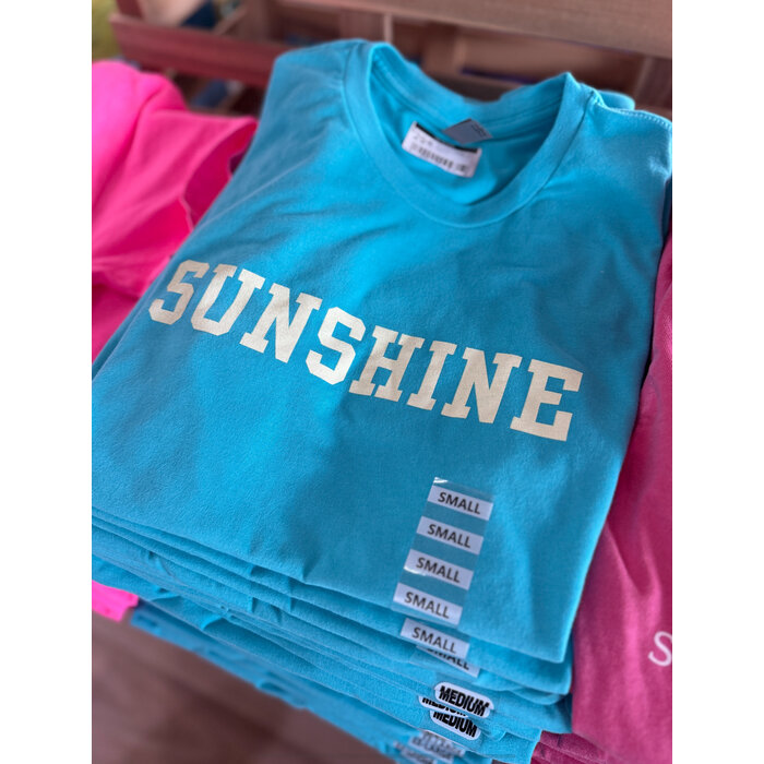 Sunshine Unisex Short Sleeve Aqua