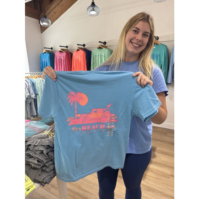 Always on Island/Beach Thing Unisex Short Sleeve Aqua