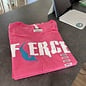 FIERCE Ladies Short Sleeve V-Neck Hot Pink
