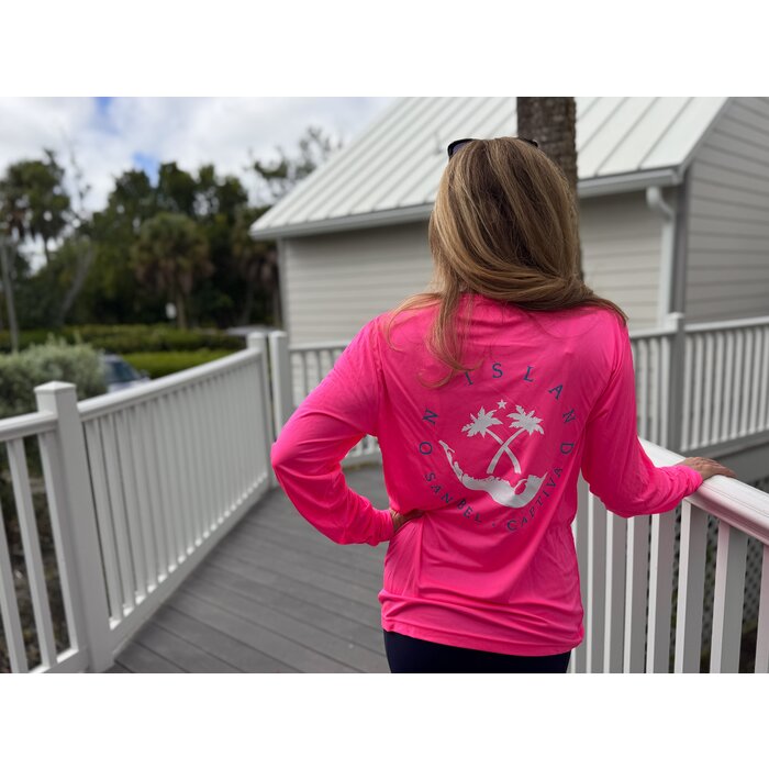 FIERCE Unisex Long Sleeve SPF Neon Pink