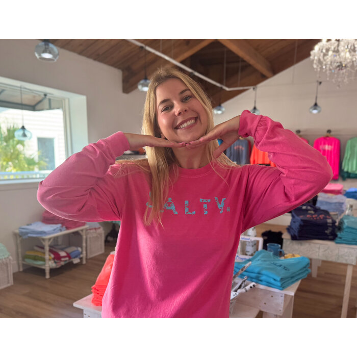 SALTY Unisex Long Sleeve Pink