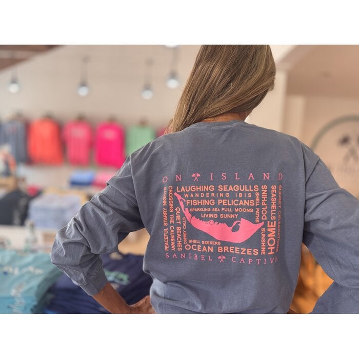 Happy Place Unisex Long Sleeve Gray