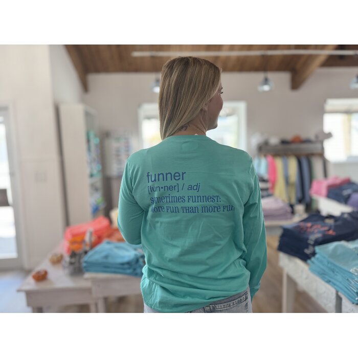 Funner Unisex Long Sleeve Aqua