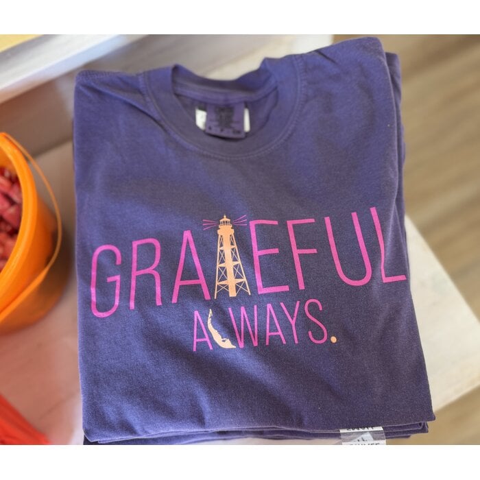 Grateful Always Unisex Short Sleeve - Purple