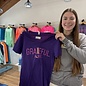 Grateful Always Ladies Short Sleeve V-Neck - Purple
