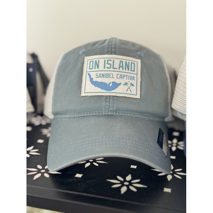 Trucker Hat - Green/Gray w/Patch