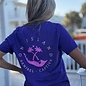 Grateful Always Ladies Short Sleeve V-Neck - Purple