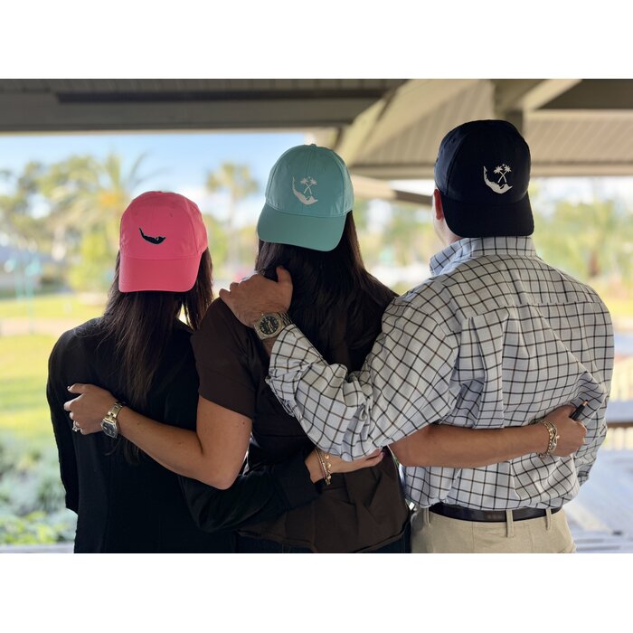 Map & Logo Hat- Ladies Fit Performance - Aqua