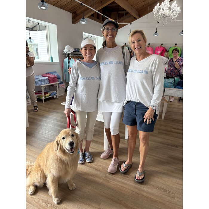 Ladies Mock Hoodie - Light Gray