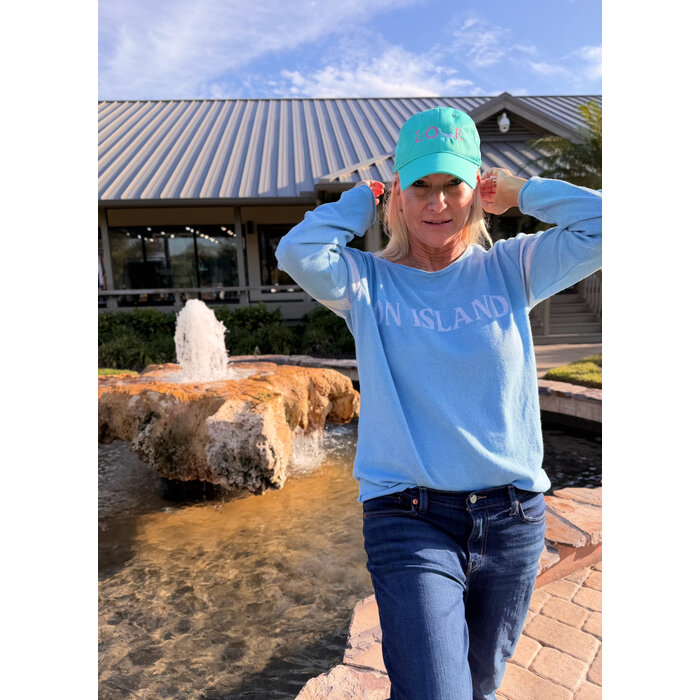 Coolest Summer Sweater Ever - Blue w/Stripes