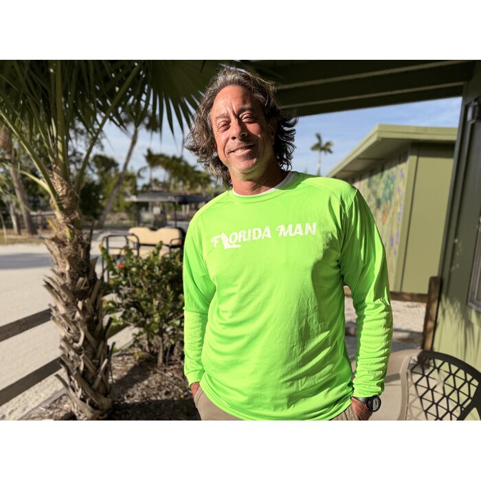 Florida Man Unisex Long Sleeve SPF - Neon Green