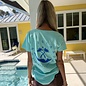 Stay Wild Ladies Short Sleeve V-Neck - Mint