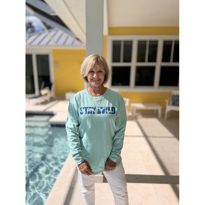 Stay Wild Ladies Long Sleeve - Mint