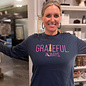 Grateful Always Ladies Long Sleeve - Navy