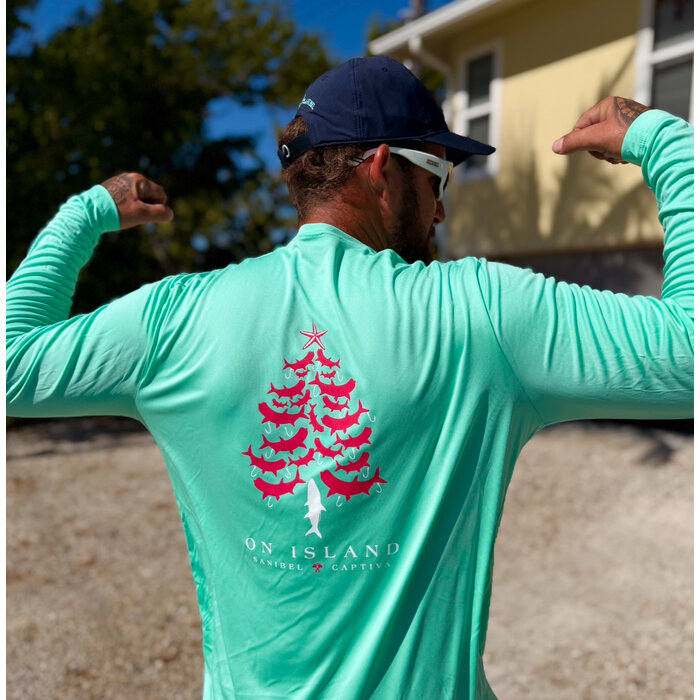 Merry Fishmas - Unisex SPF in Mint