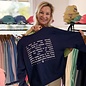 Always on Island/SanCap Stats Ladies Sweatshirt Navy