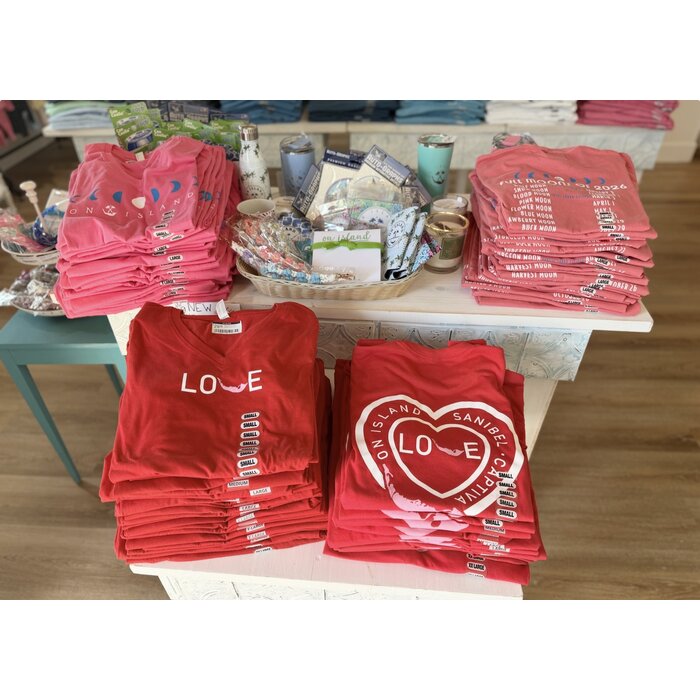 LOVE - Ladies V-Neck Short Sleeve