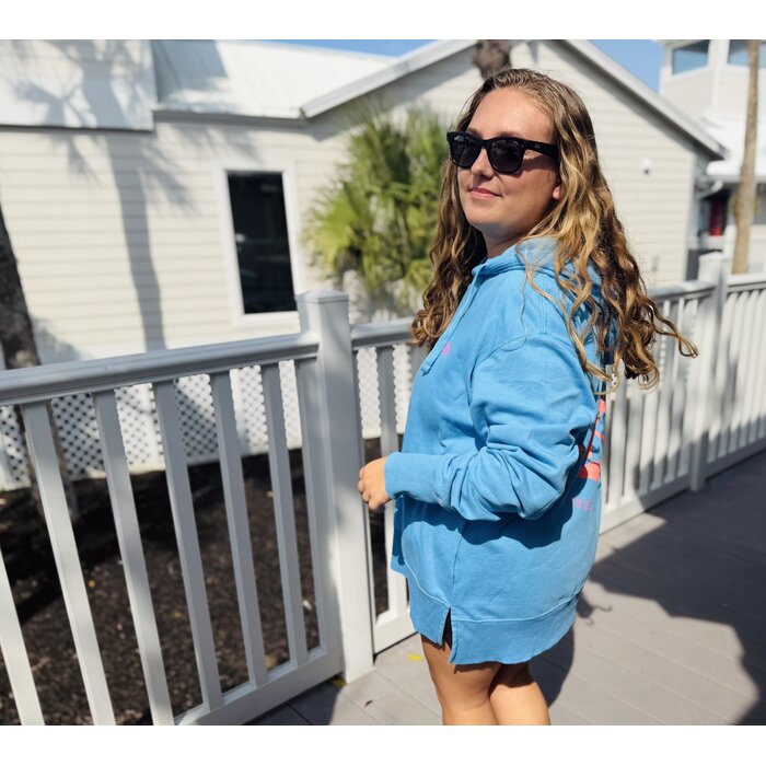 Always on Island Ladies Hooded Sweatshirt