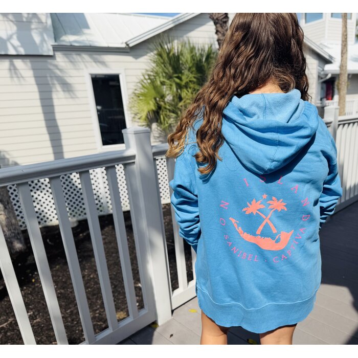 Always on Island Ladies Hooded Sweatshirt