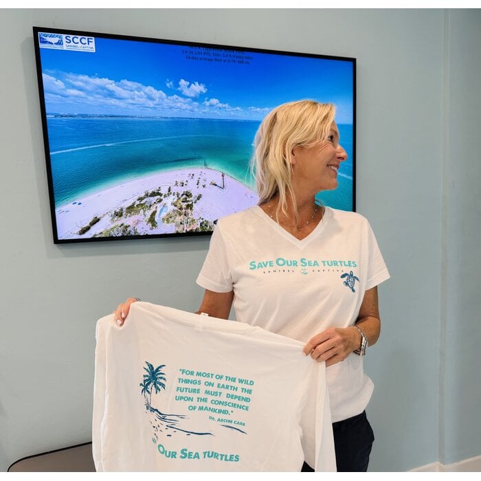 Save Our Sea Turtles Ladies V-Neck