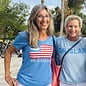 Flag Tee for a Boat - Ladies vneck