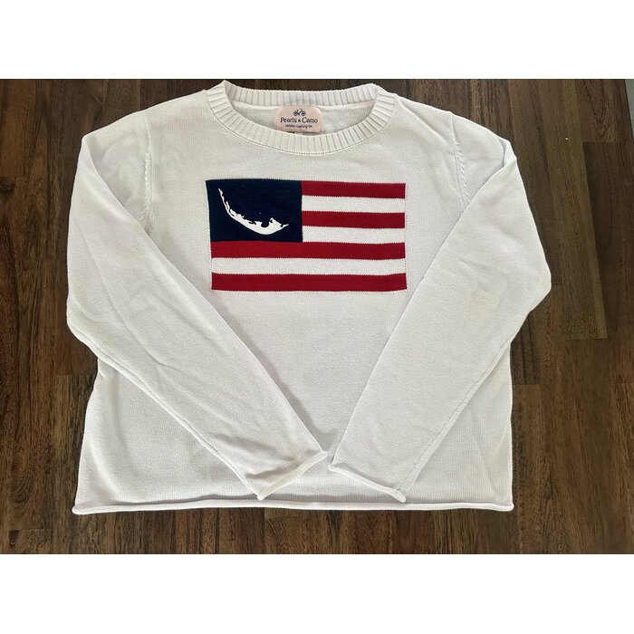 Flag Sweaters - Ladies White