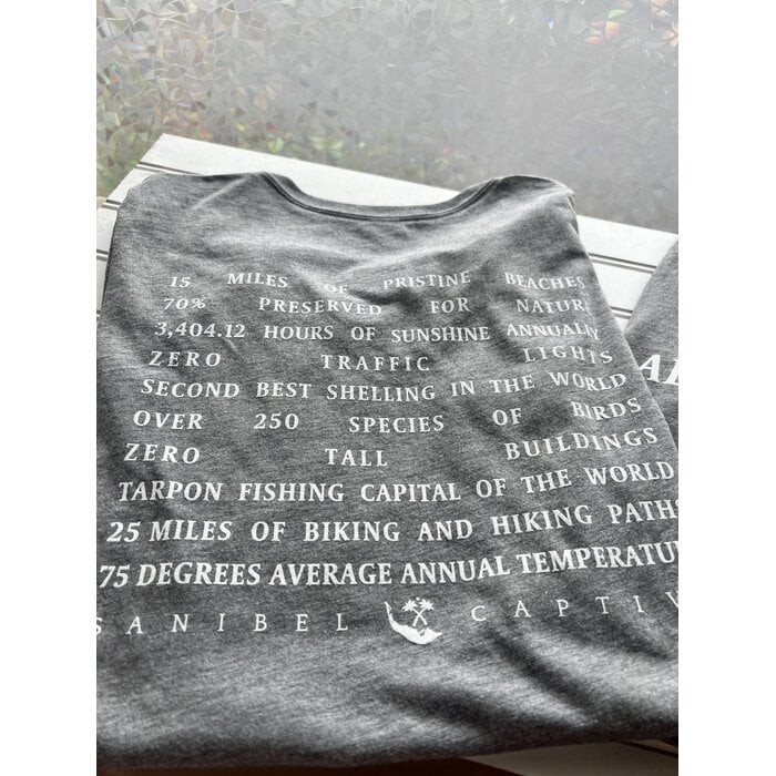 SanCap Stats Ladies Short Sleeve V-neck - Grey