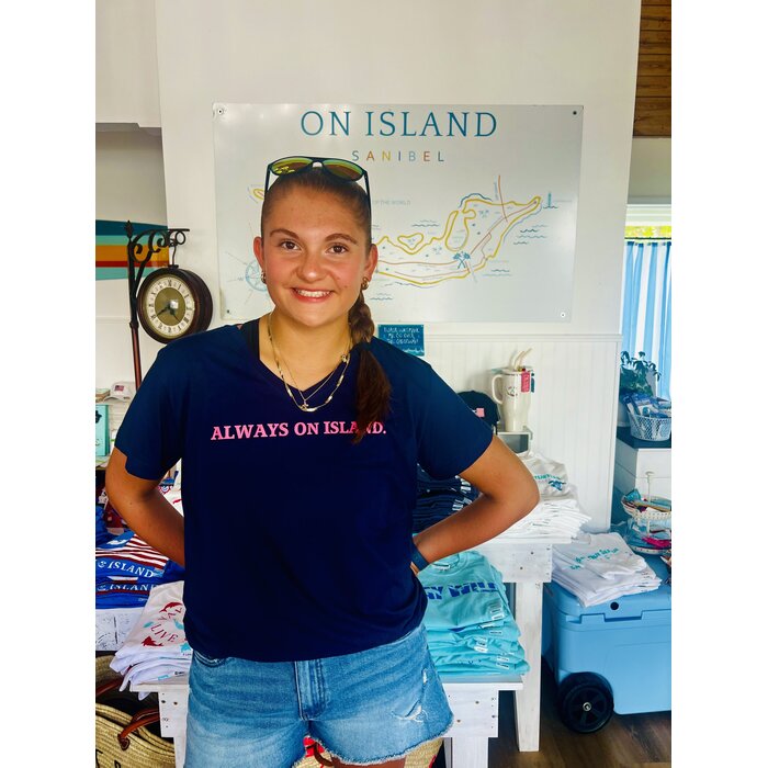 Always On Island - Ladies Navy
