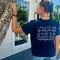 SanCap Stats Ladies Short Sleeve V-neck - Navy