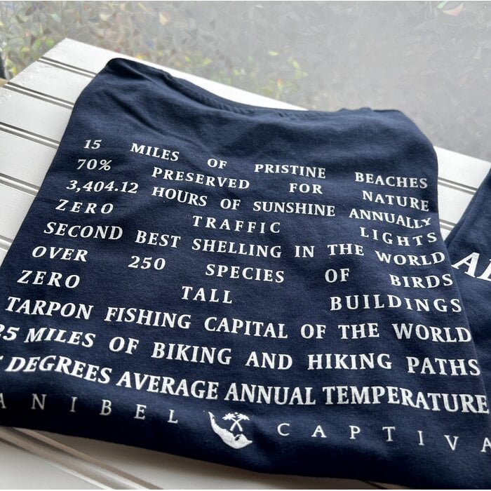 SanCap Stats Ladies Short Sleeve V-neck - Navy