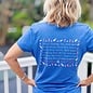 Let's Flocking Go - Ladies Vneck Blue Grey