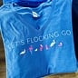 Let's Flocking Go - Ladies Vneck Blue Grey